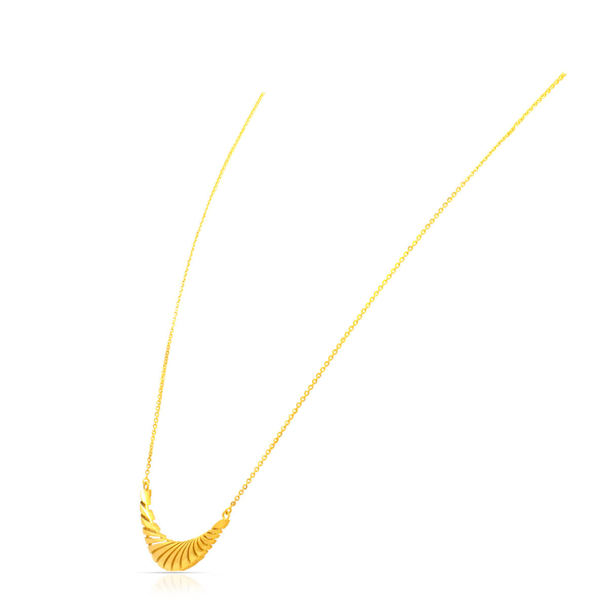 Sleek Elegance Gold Short Necklace