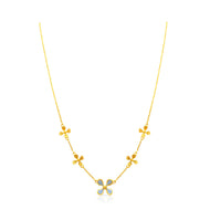 Petite Starry Charm Gold Short Necklace