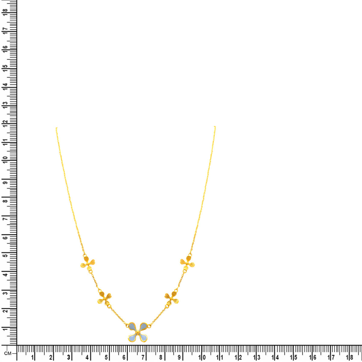 Petite Starry Charm Gold Short Necklace