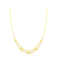 Gold Short Necklace with Minimalist Flair