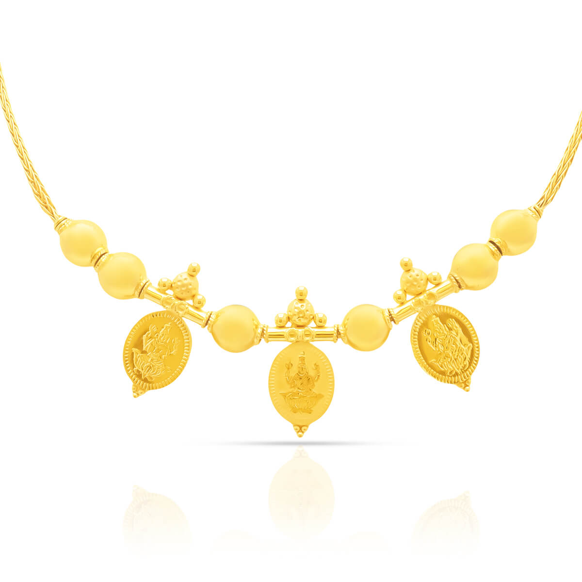 Alluring Splendour Gold Short Necklace