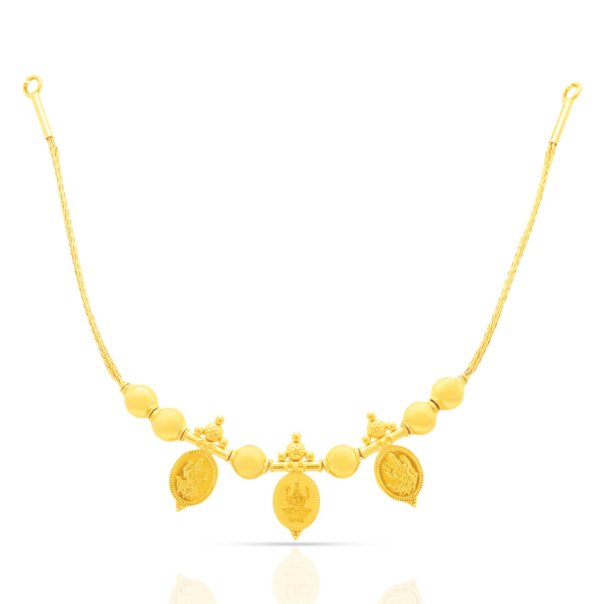 Alluring Splendour Gold Short Necklace