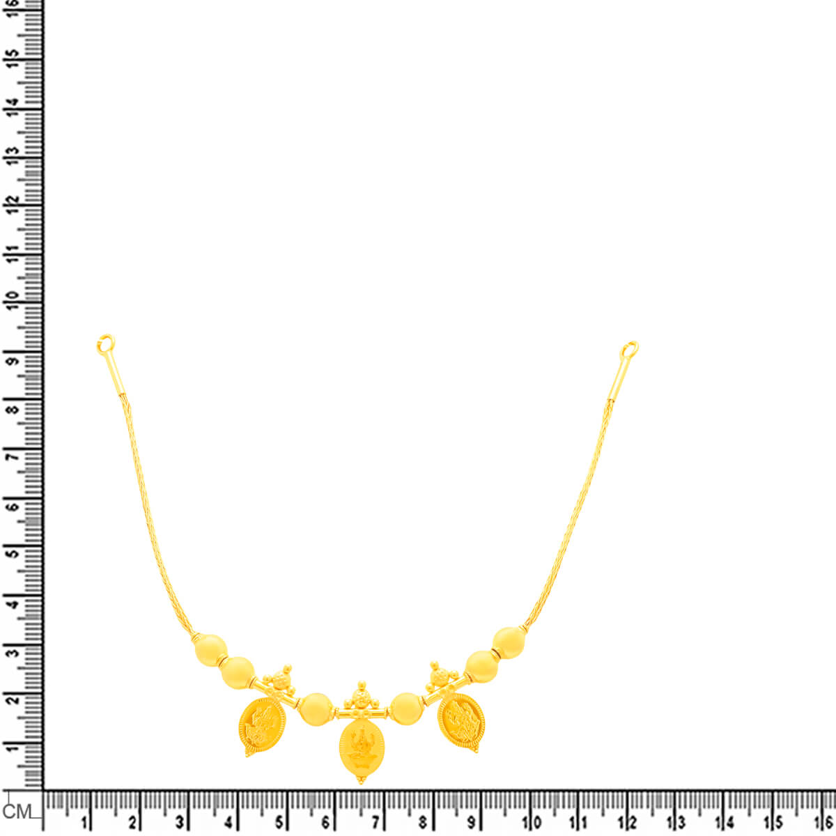 Alluring Splendour Gold Short Necklace