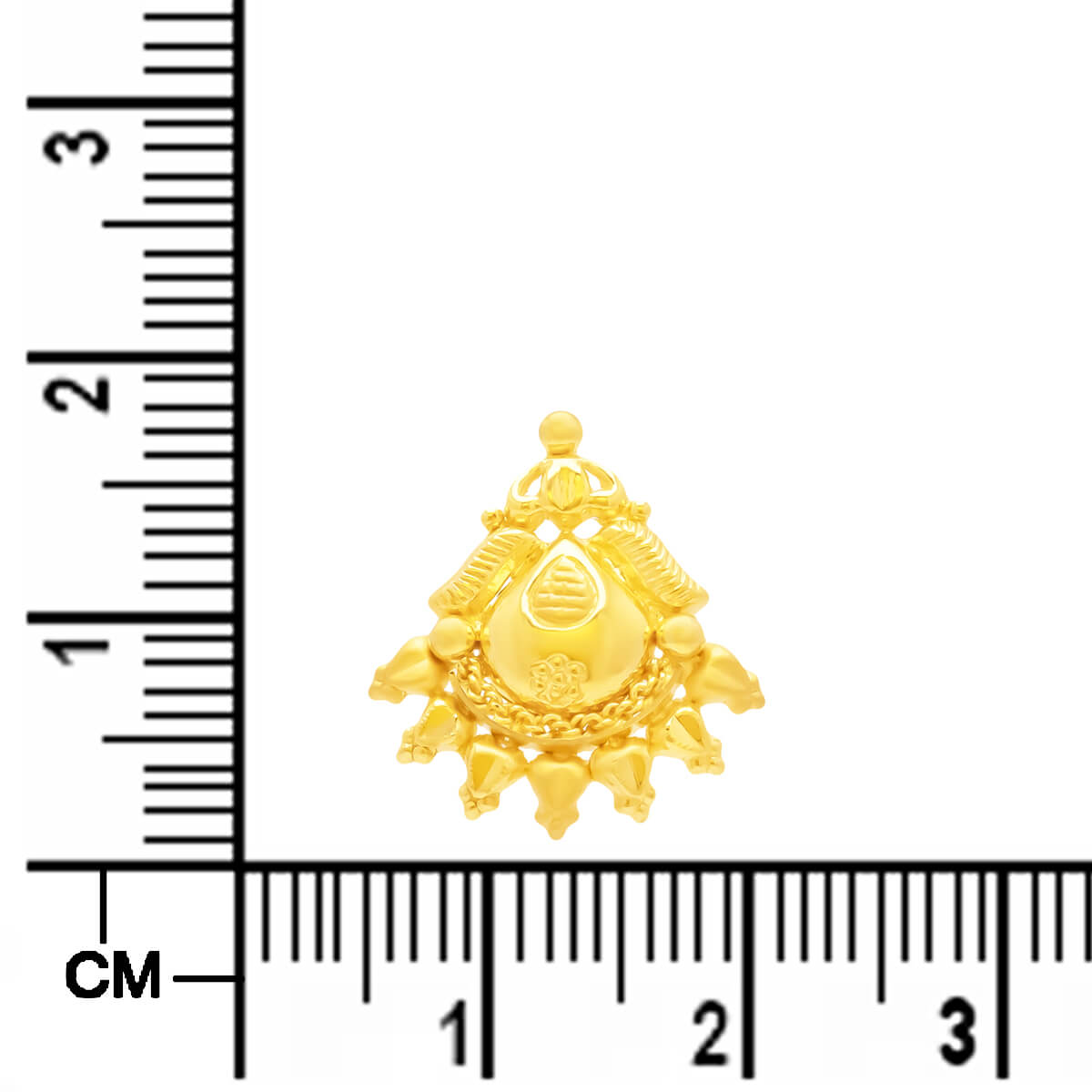 Gold Short Necklace with Intricate Crafting
