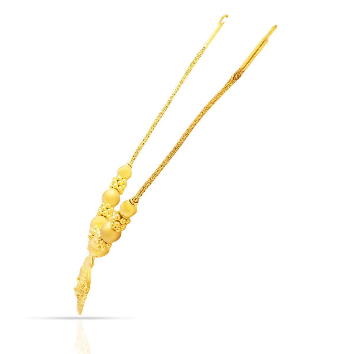 Gold Short Necklace with Intricate Crafting