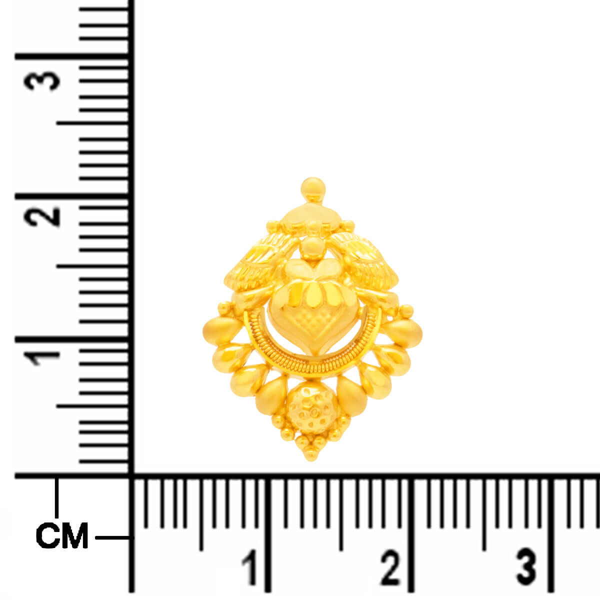 Gold Short Necklace with Exclusive Crafting