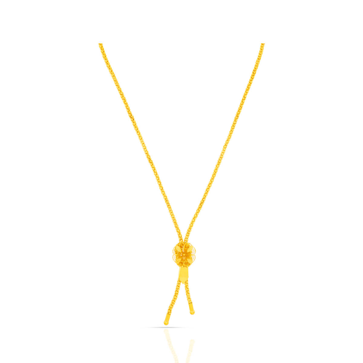Sleek Stylish Gold Short Necklace