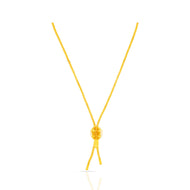 Sleek Stylish Gold Short Necklace