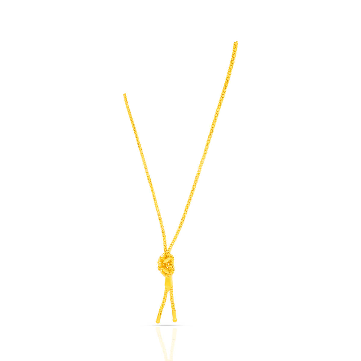 Sleek Stylish Gold Short Necklace