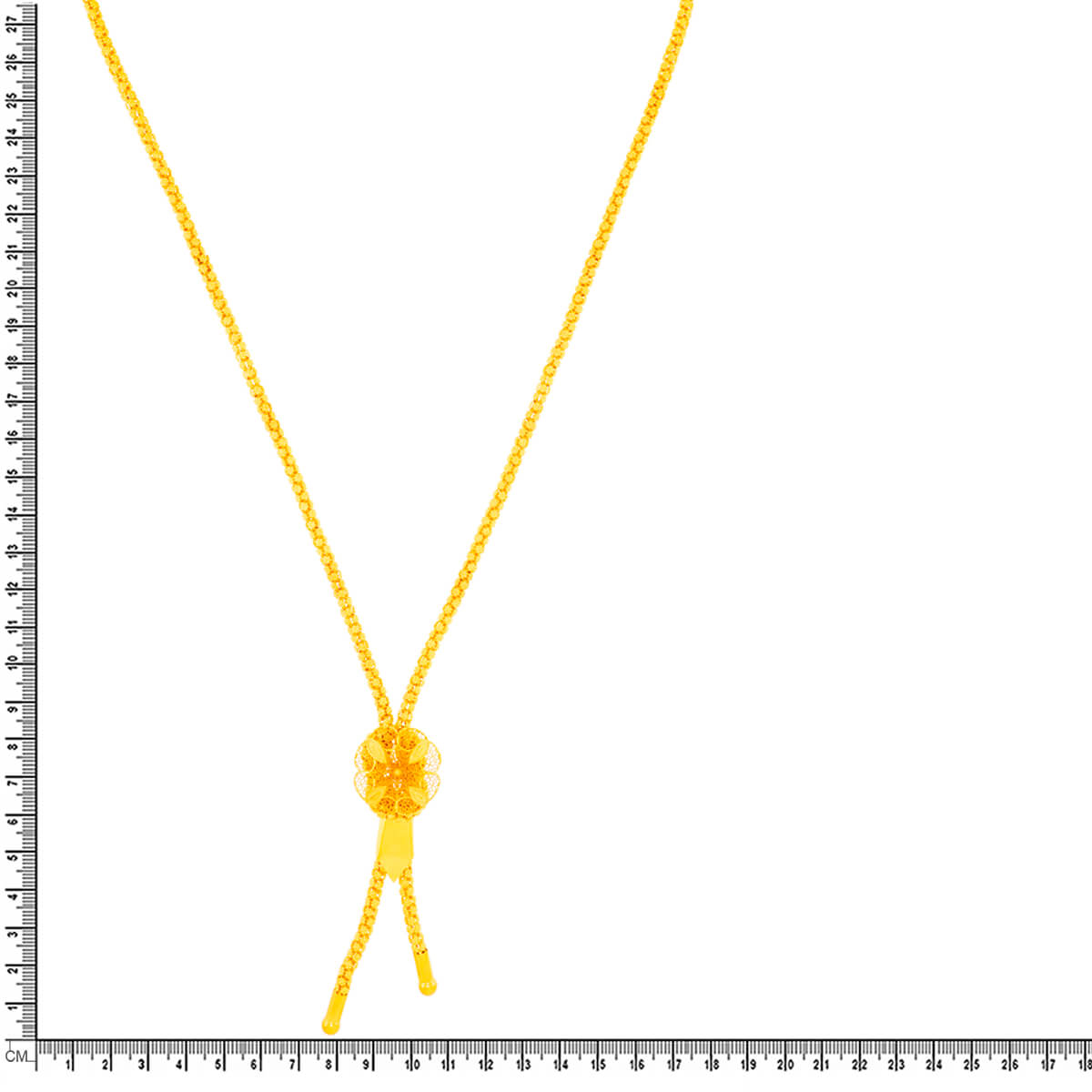 Sleek Stylish Gold Short Necklace