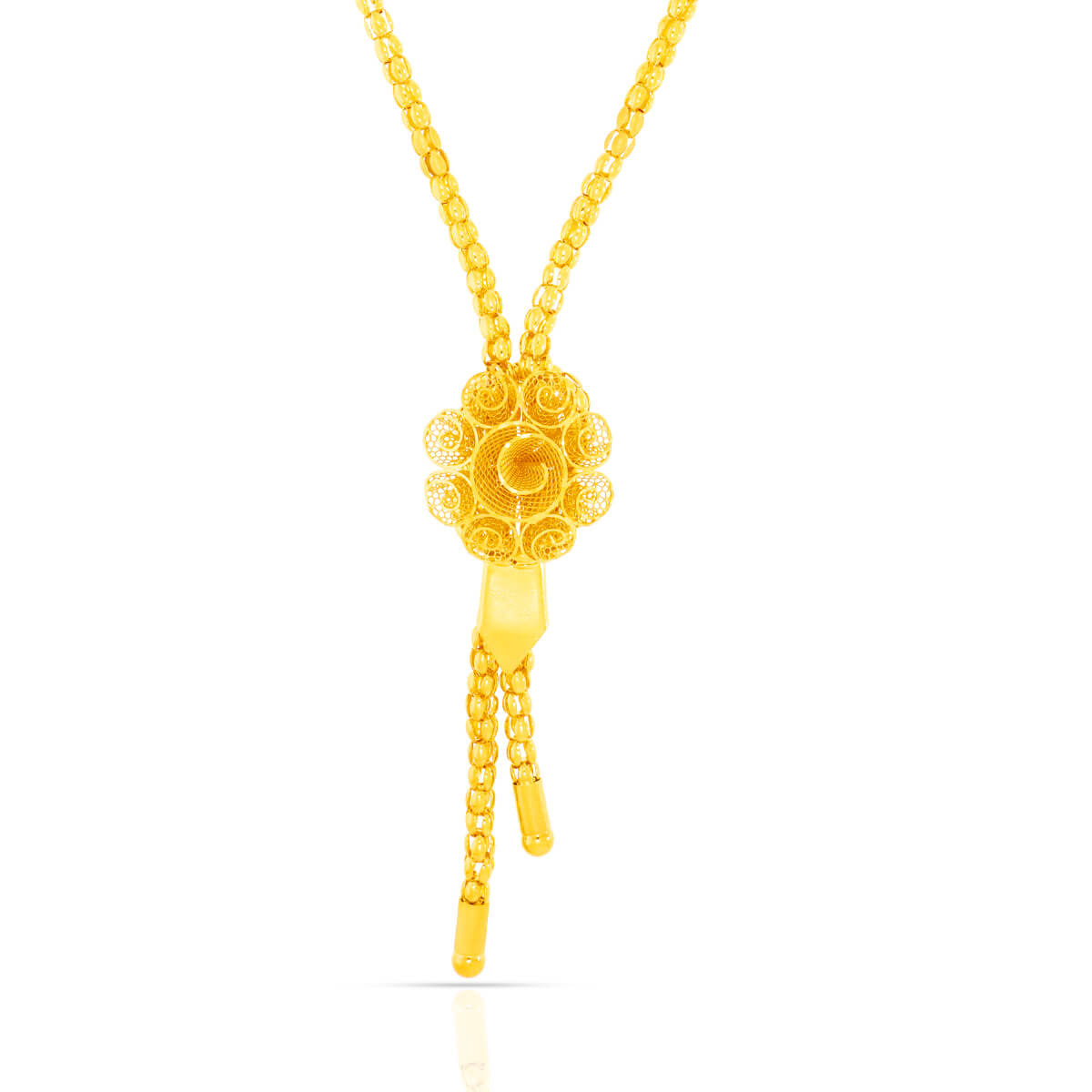 Gracile Bloom Gold Short Necklace