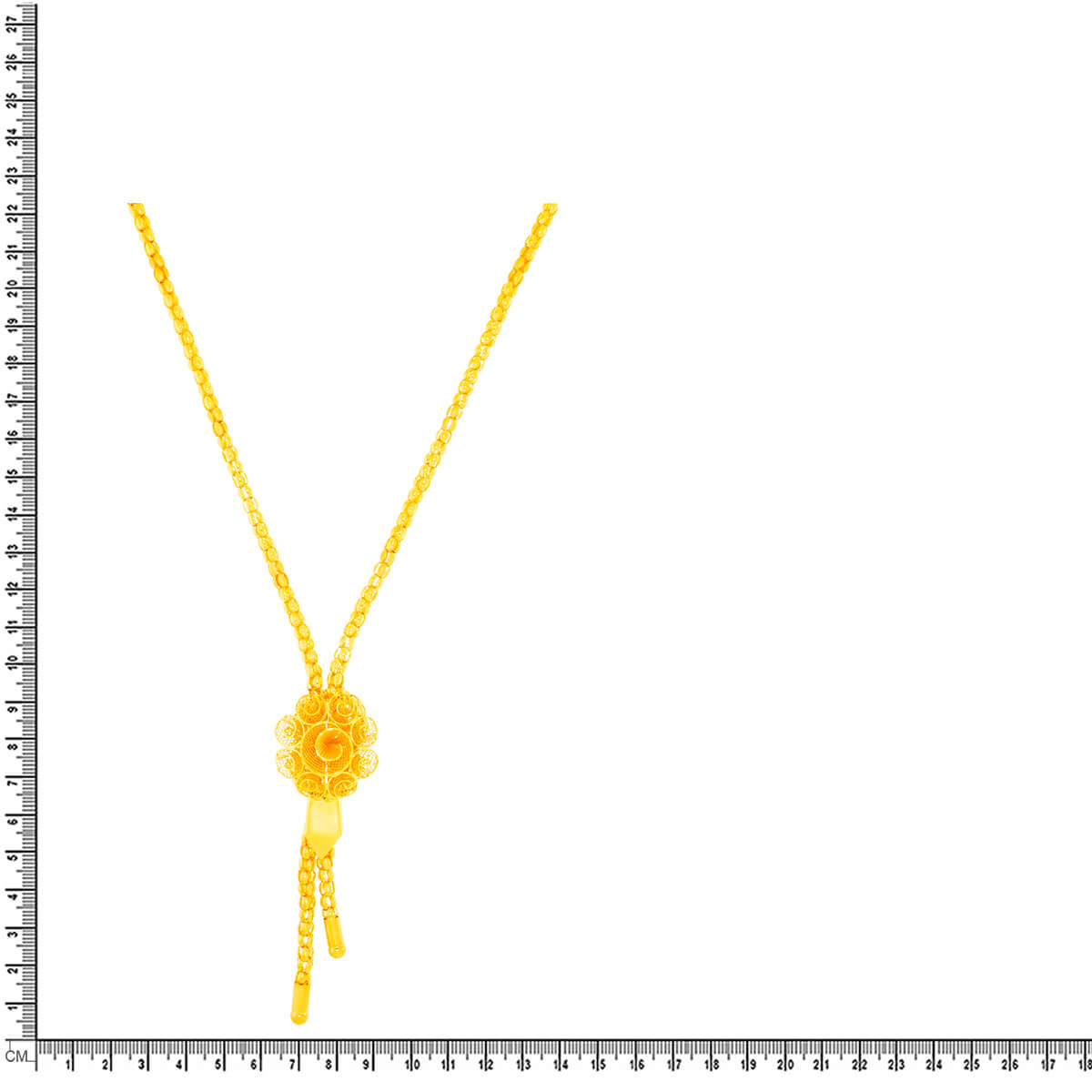 Gracile Bloom Gold Short Necklace