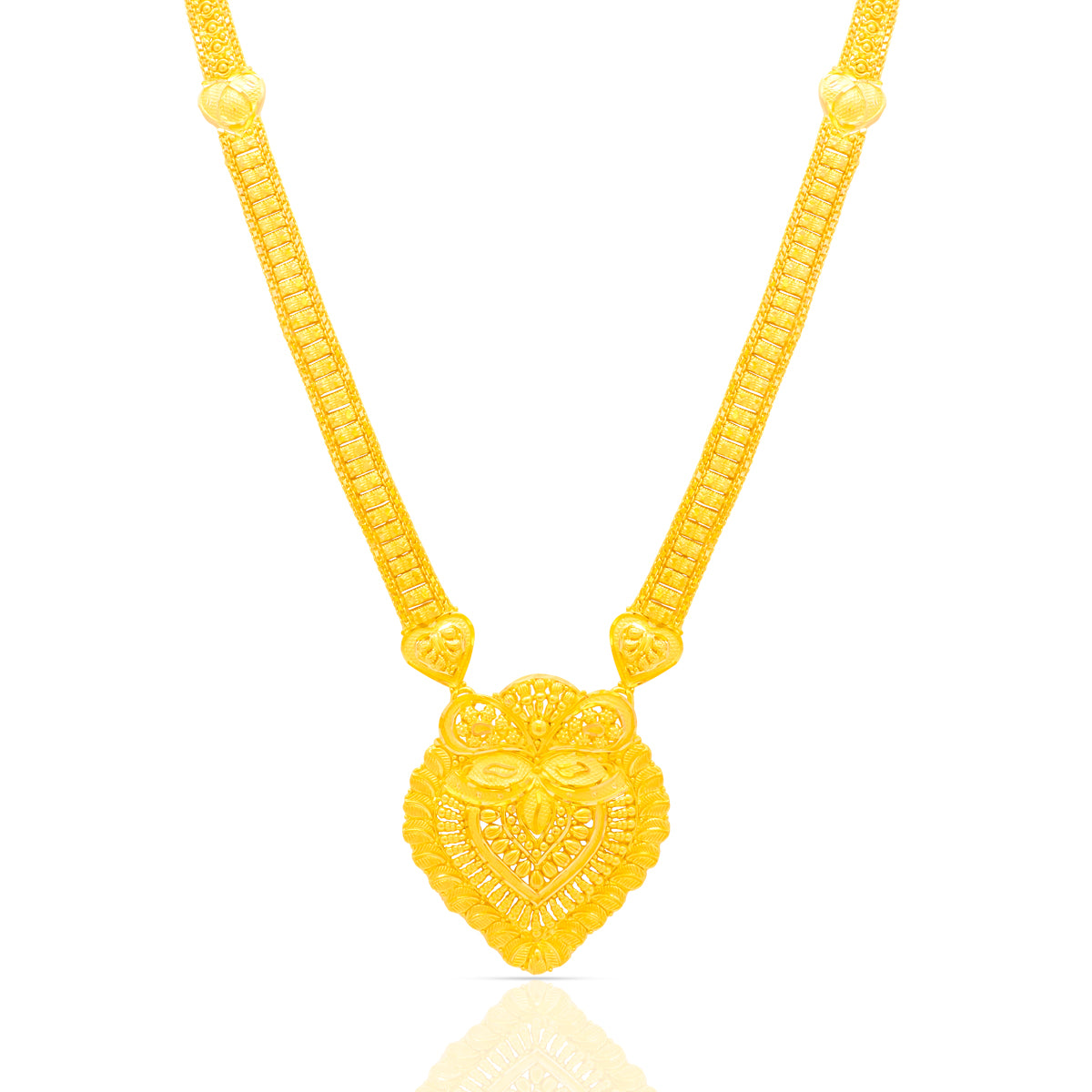 Classic Elegance 22K Gold Long Necklace