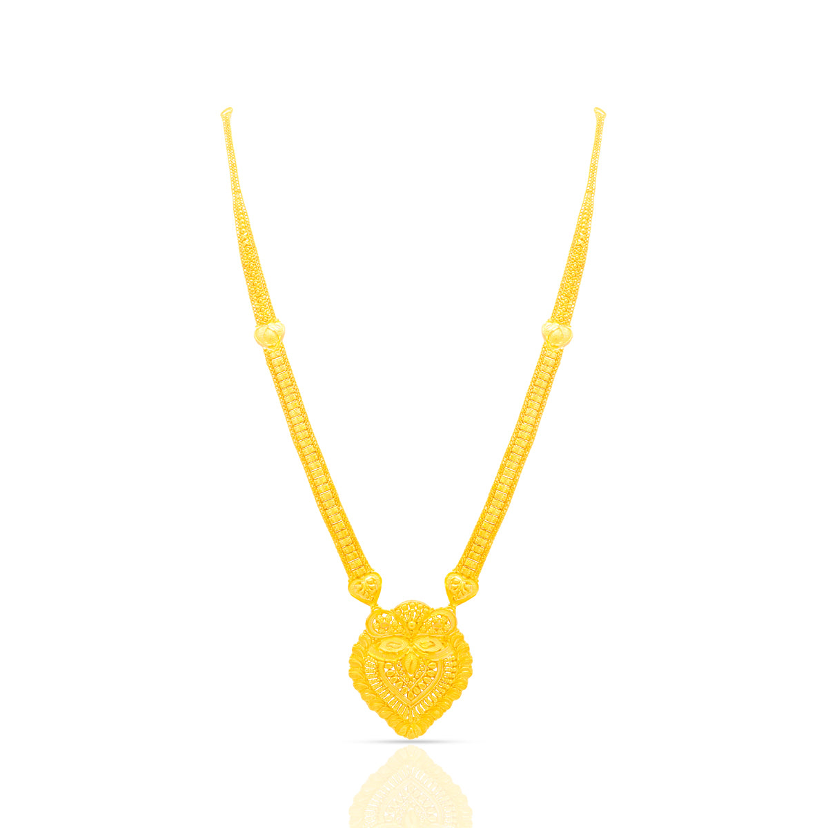 Classic Elegance 22K Gold Long Necklace