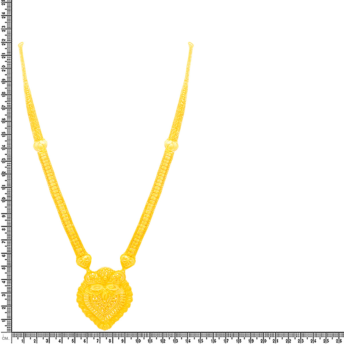 Classic Elegance 22K Gold Long Necklace