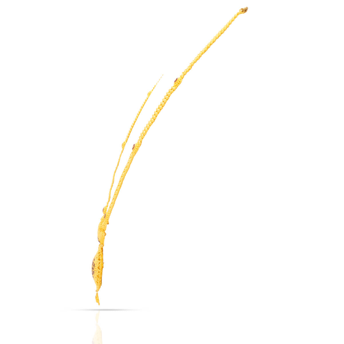 Classic Floral Elegance Gold Short Necklace
