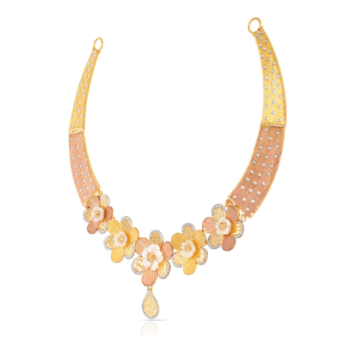 Garden of Flower Wedding Gold Necklace