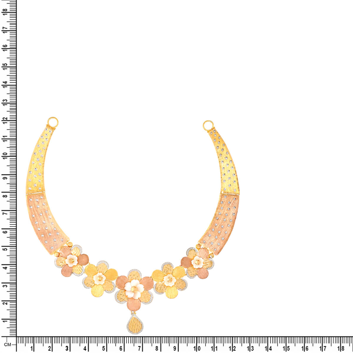 Garden of Flower Wedding Gold Necklace