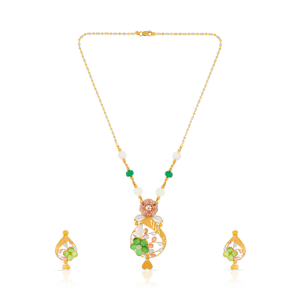 Opulent Elegance Gold Short Necklace