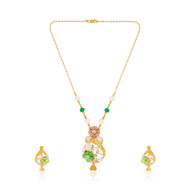 Opulent Elegance Gold Short Necklace