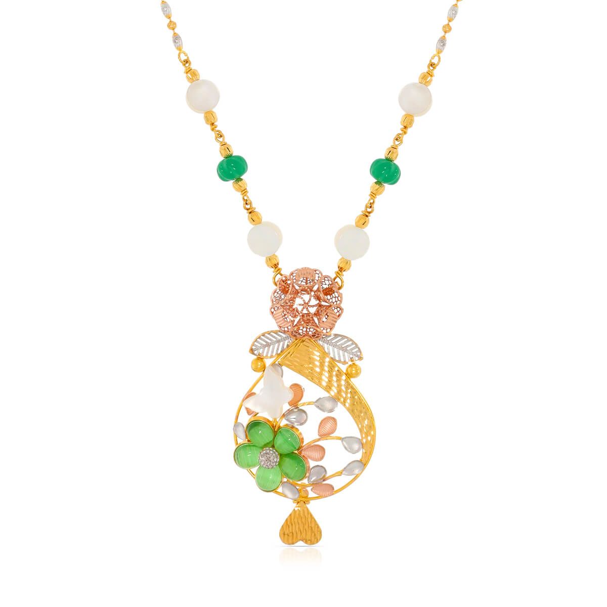 Opulent Elegance Gold Short Necklace
