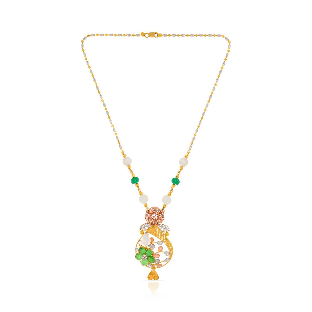 Opulent Elegance Gold Short Necklace