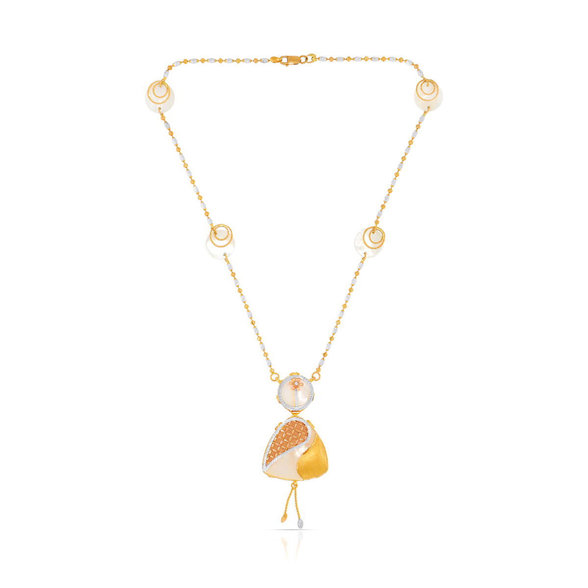 Alluring Shine Gold Short Necklace