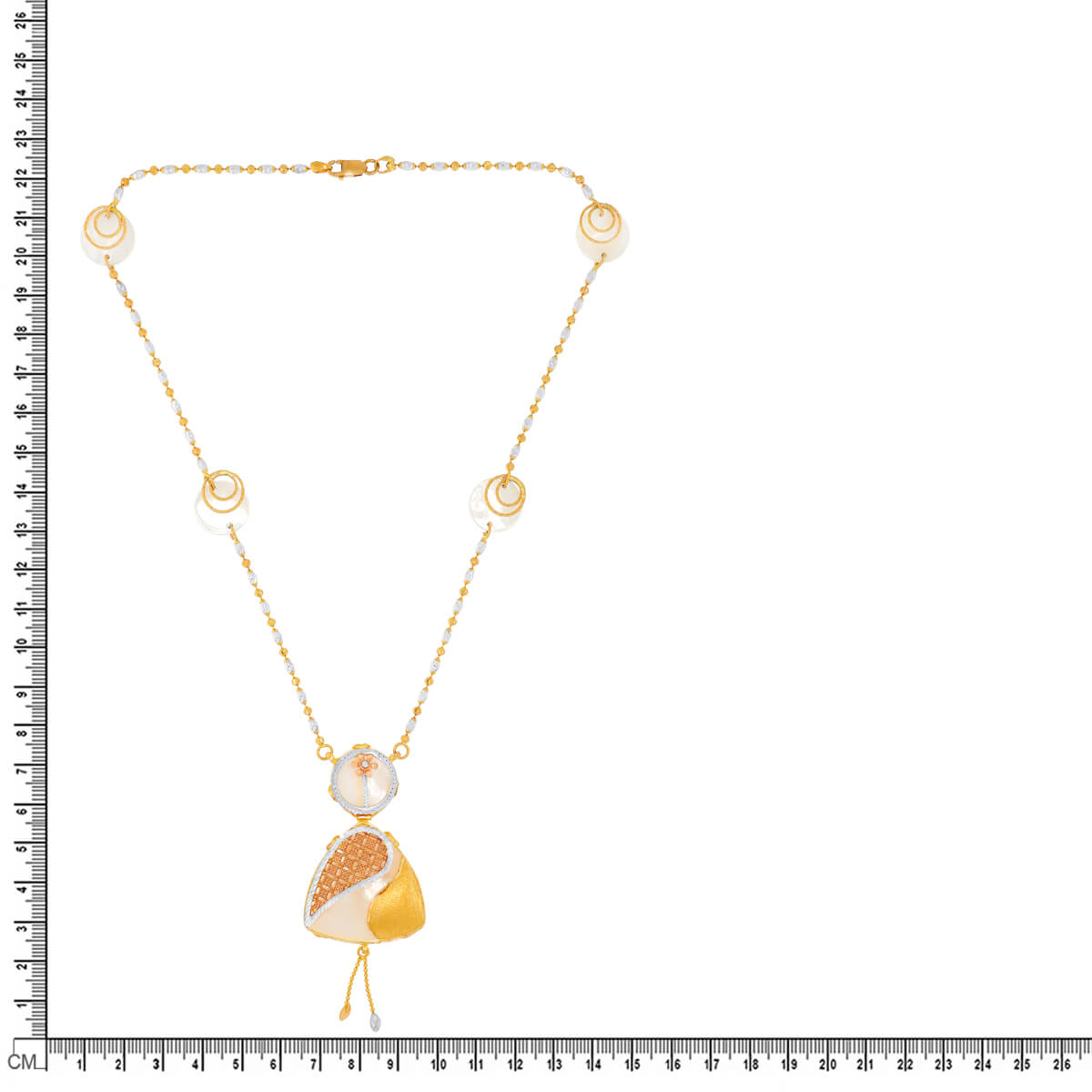 Alluring Shine Gold Short Necklace
