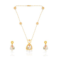 Triad Gold Short Necklace with Effortless Shine