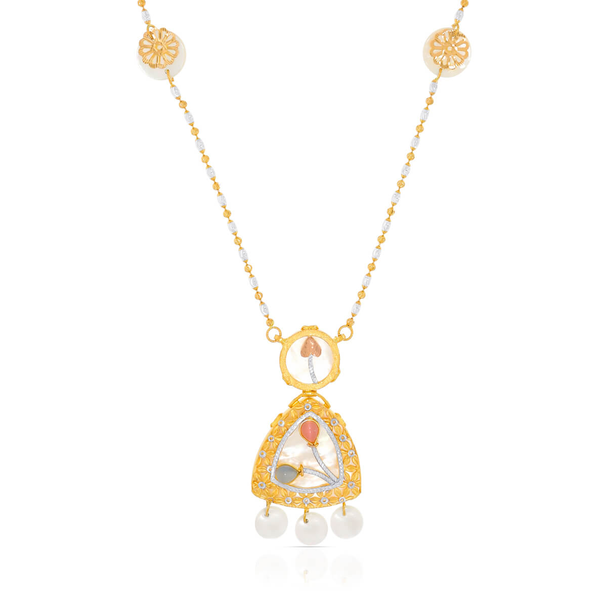 Triad Gold Short Necklace with Effortless Shine