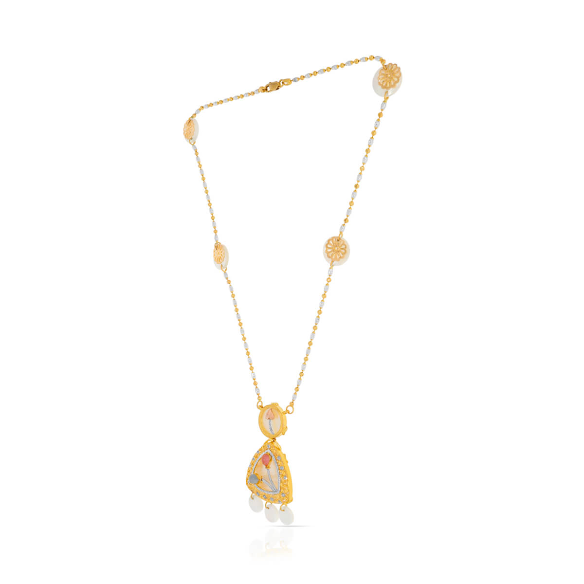 Triad Gold Short Necklace with Effortless Shine