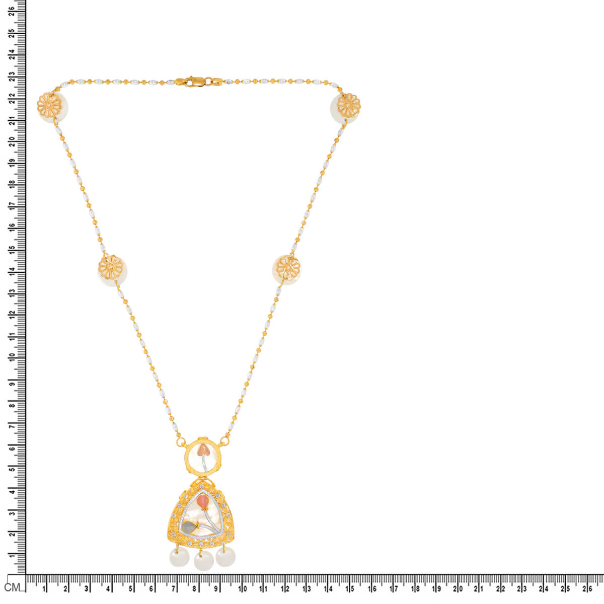 Triad Gold Short Necklace with Effortless Shine
