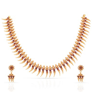 Bold Stunning Gold Short Necklace