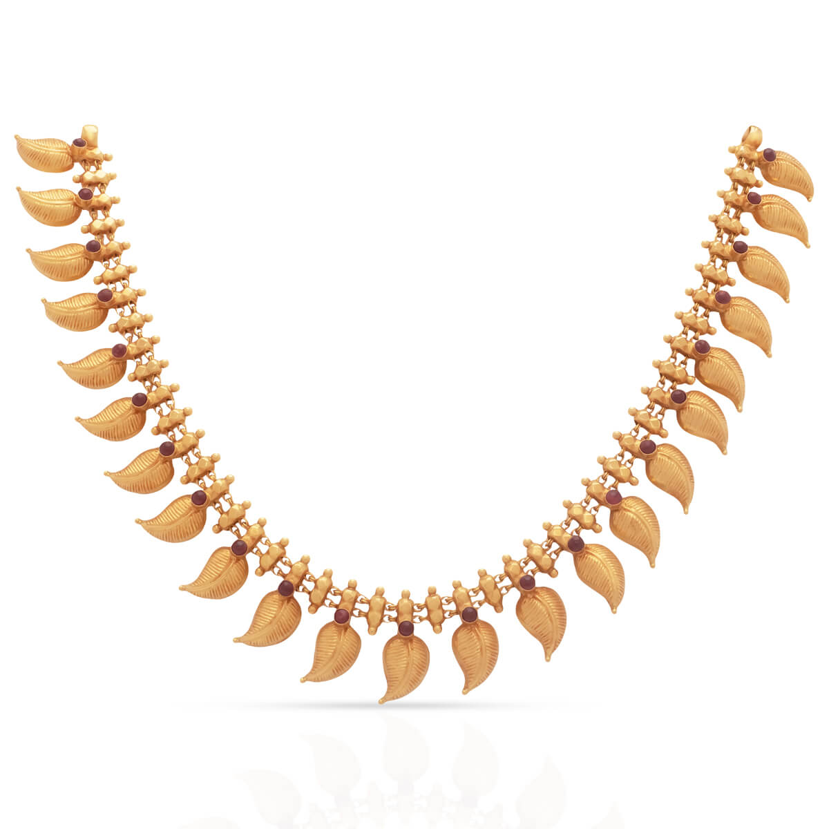 Captivating Paisley Elegance Gold Short Necklace