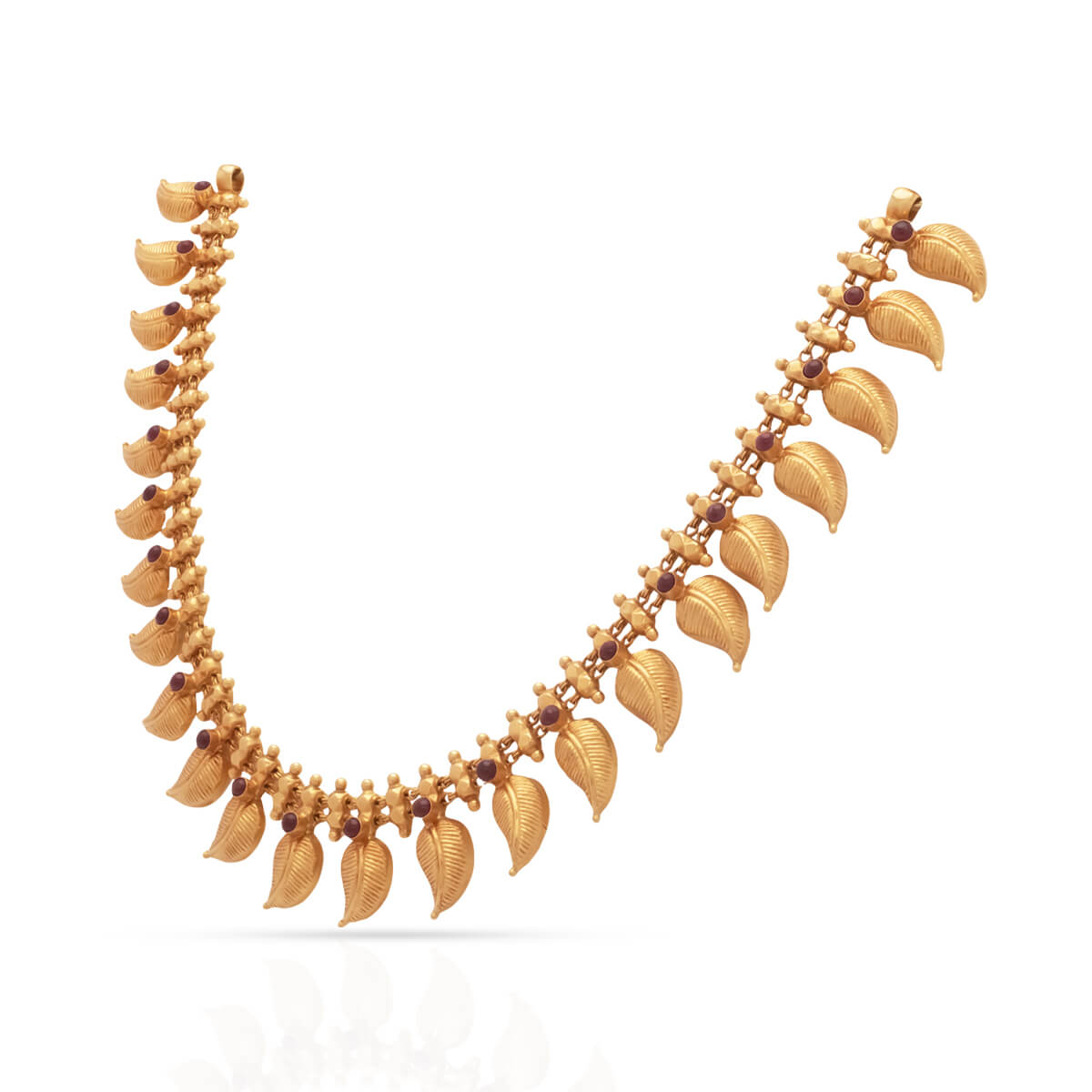 Captivating Paisley Elegance Gold Short Necklace