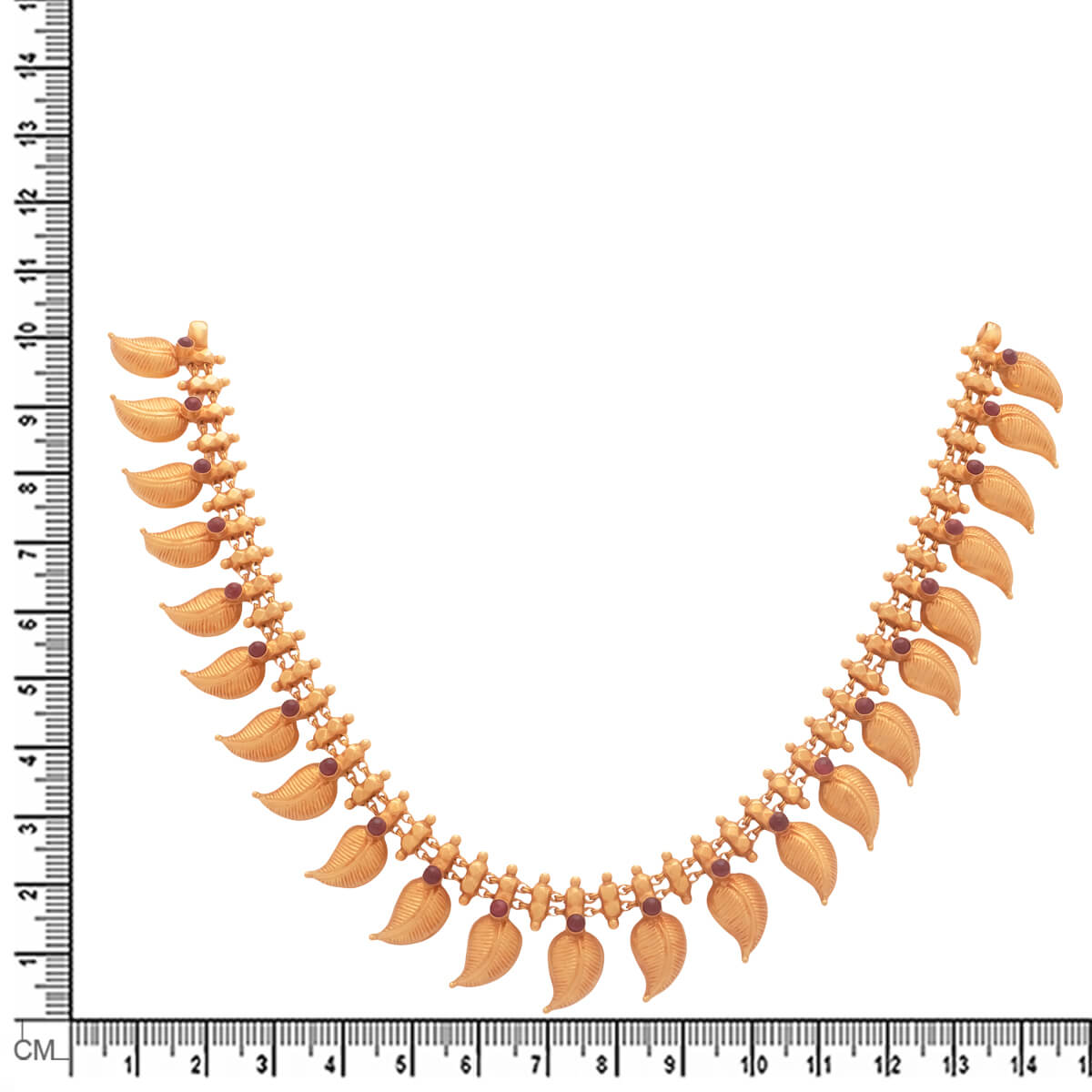 Captivating Paisley Elegance Gold Short Necklace