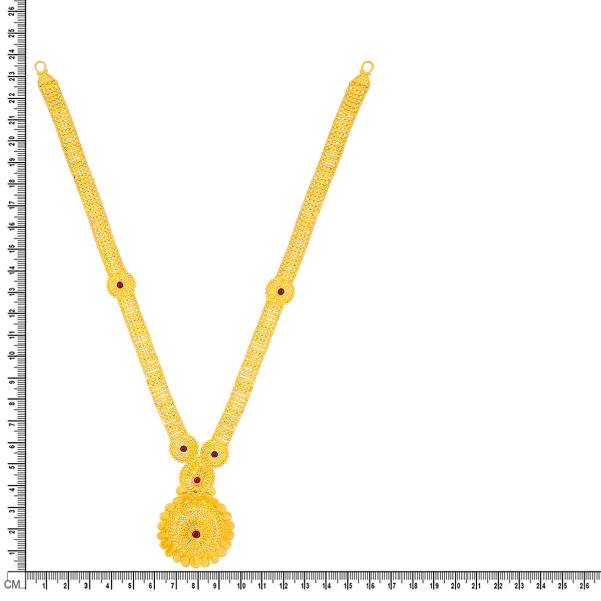 Luminous Grace Long Gold Necklace