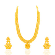Luxuriant Glory 22K Gold Long Necklace Set