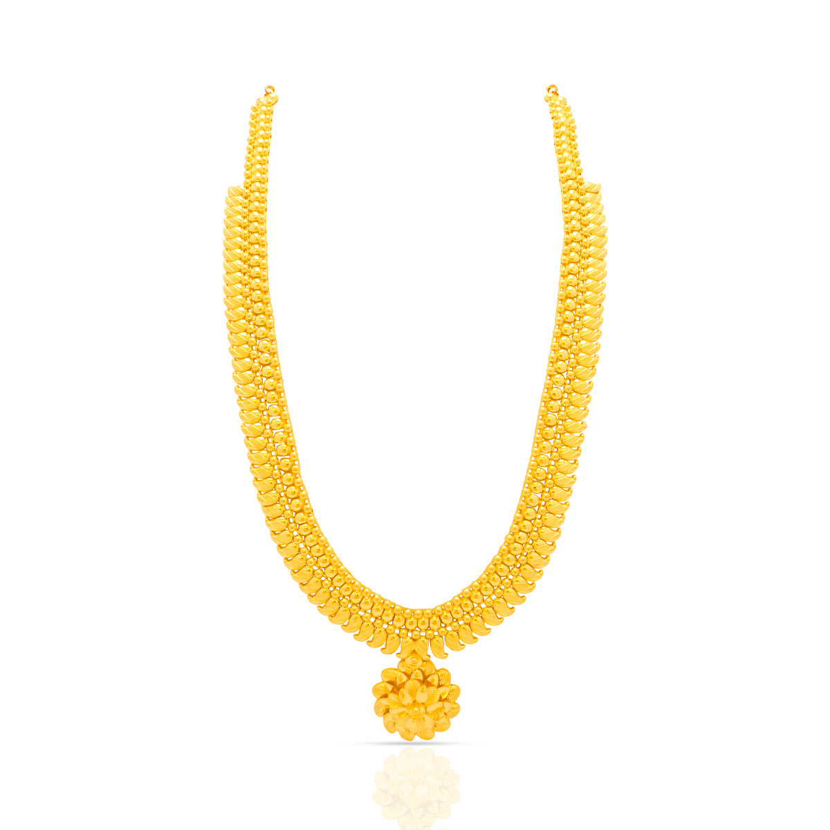 Luxuriant Glory 22K Gold Long Necklace Set