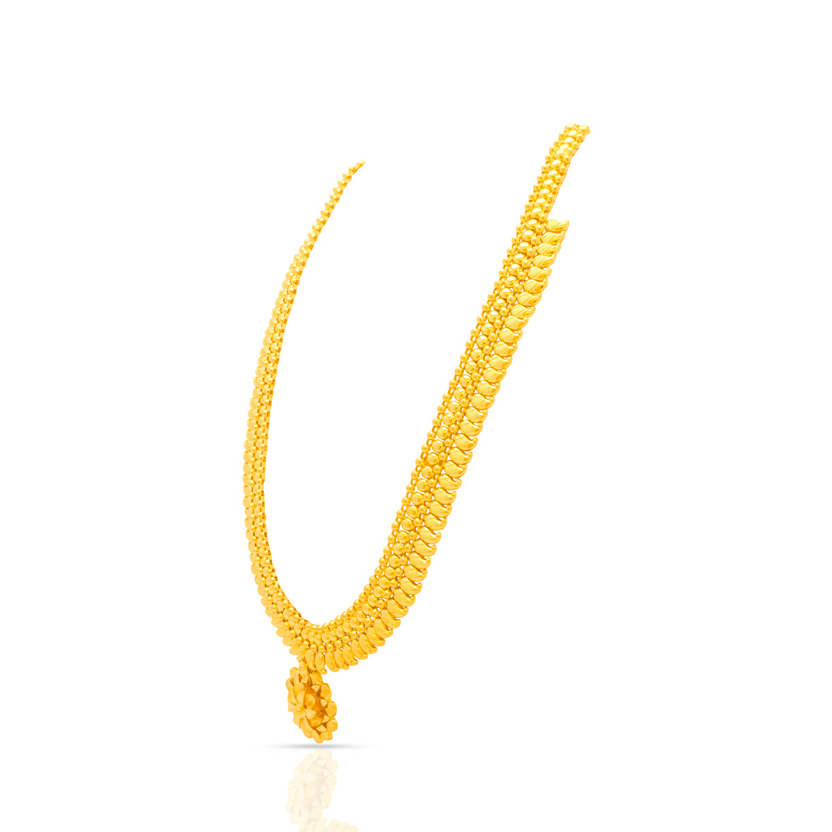 Luxuriant Glory 22K Gold Long Necklace Set