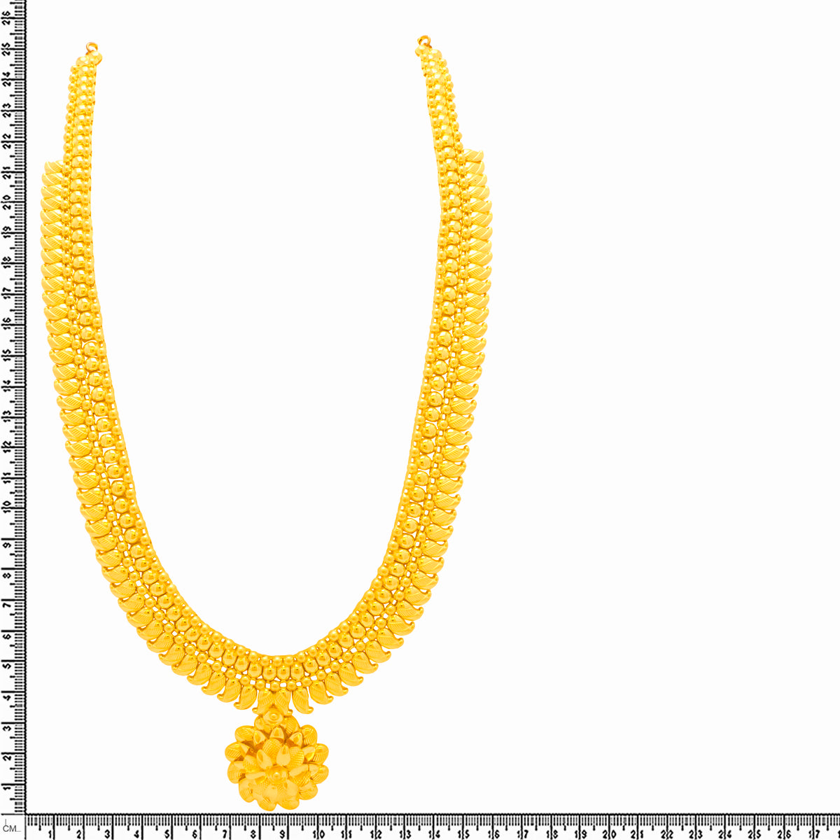 Luxuriant Glory 22K Gold Long Necklace Set