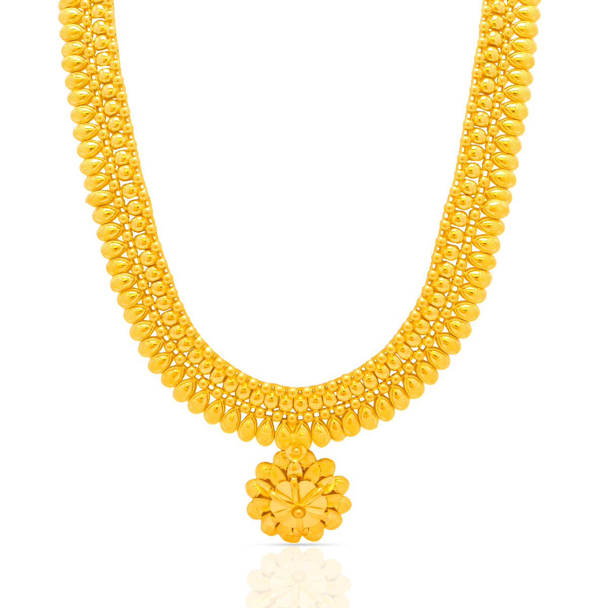 Vintage Lure 22K Gold Long Necklace Set