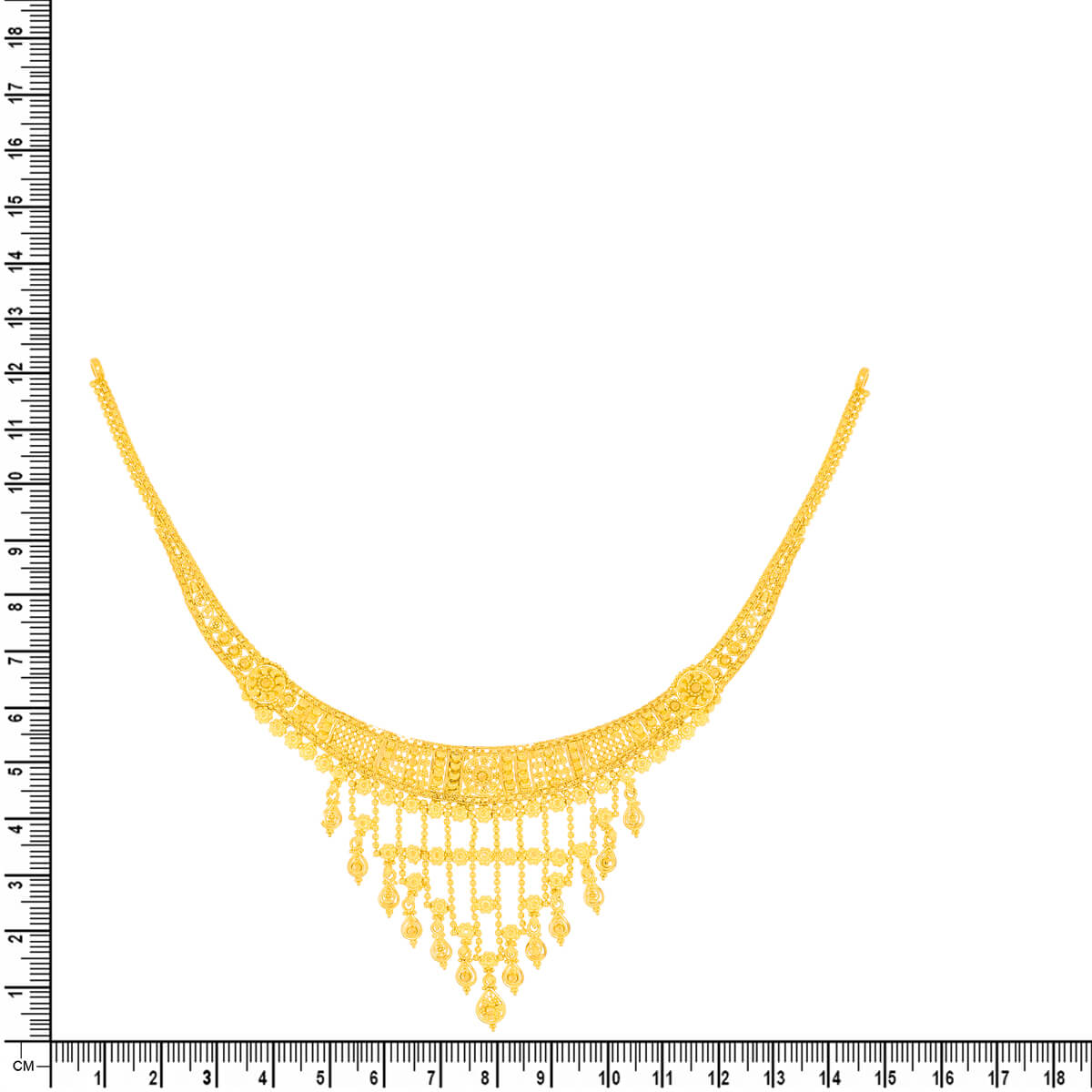 Alluring Elegance Gold Short Necklace