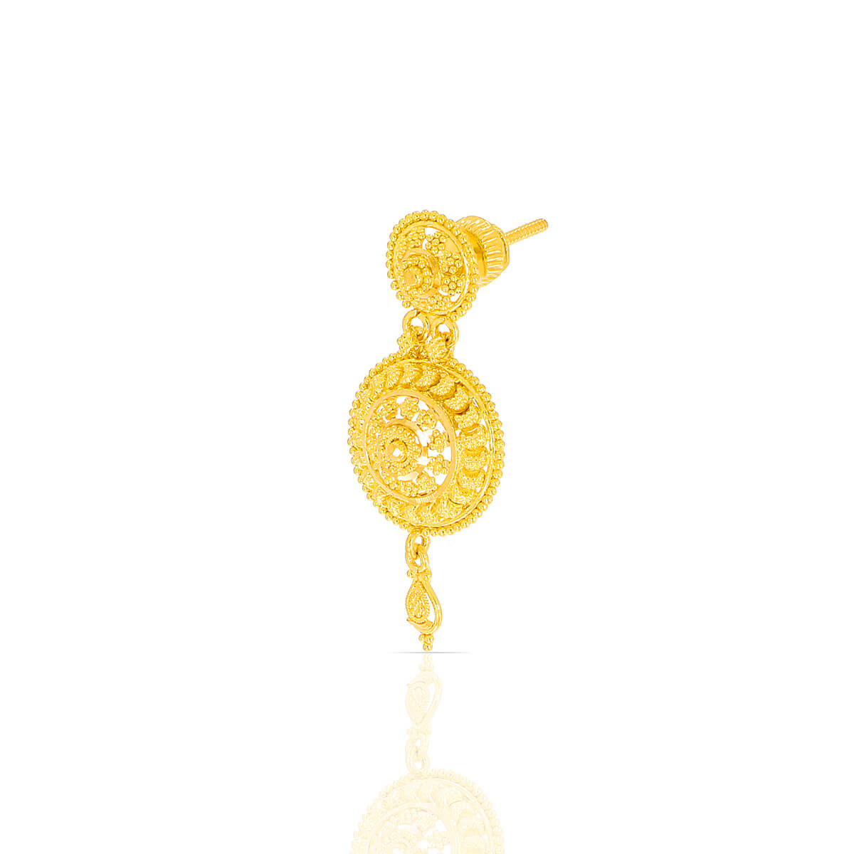 Alluring Elegance Gold Short Necklace