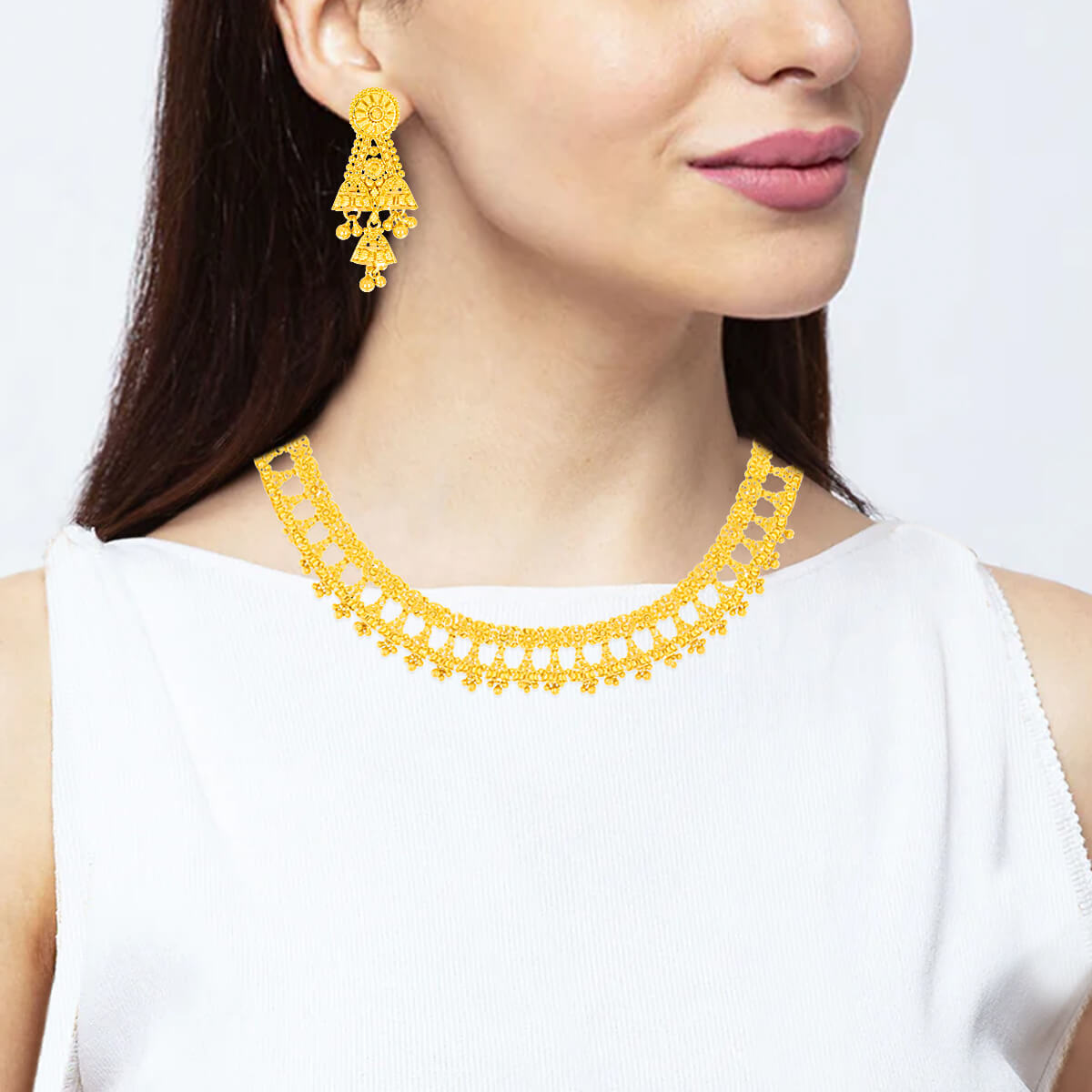Exclusive Grace Gold Short Necklace