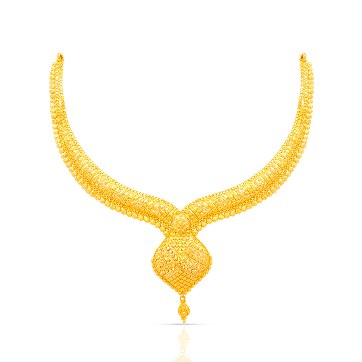 Marvellous Lure 22K Gold Short Necklace Set