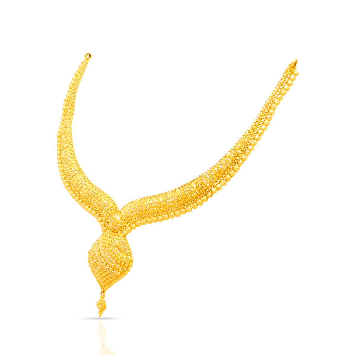 Marvellous Lure 22K Gold Short Necklace Set
