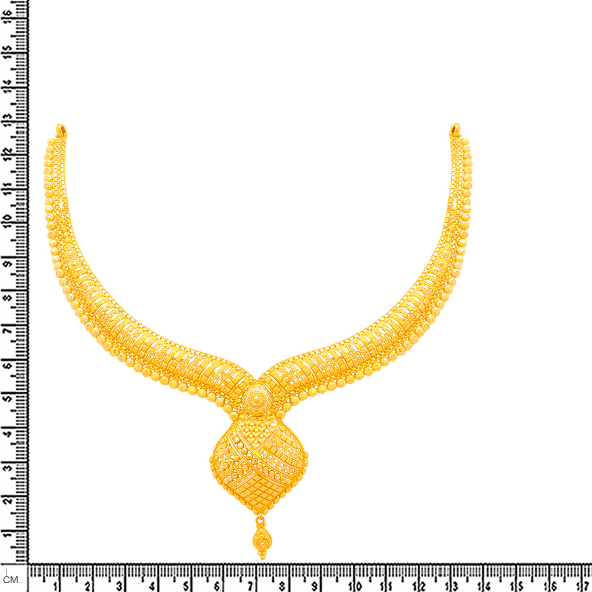 Marvellous Lure 22K Gold Short Necklace Set