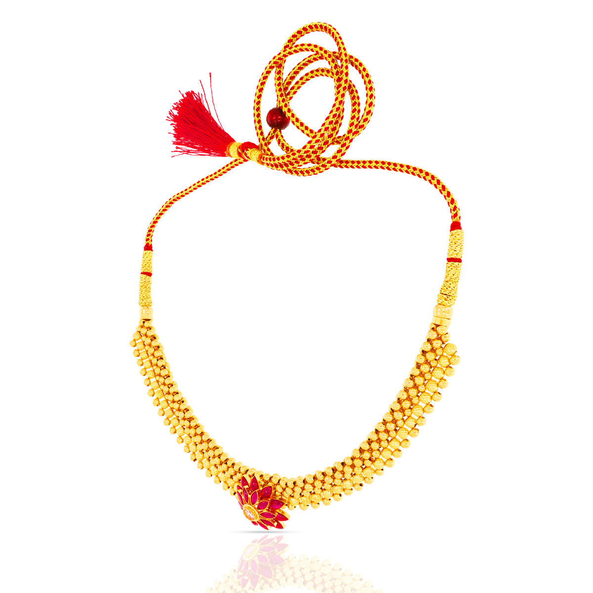 Ruby Grace Floral 22K Gold Thushi