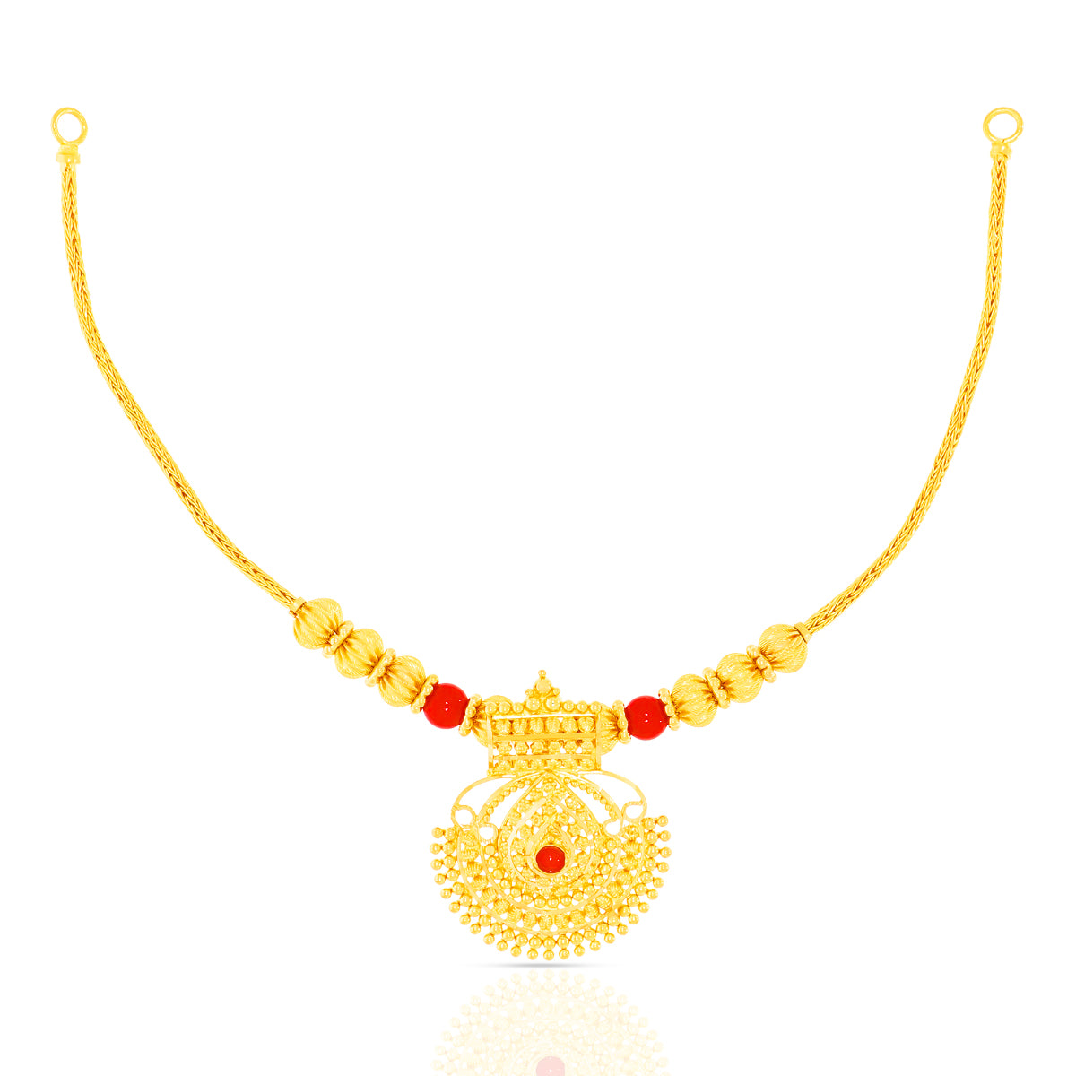 Classy Regal 22K Gold Short Necklace